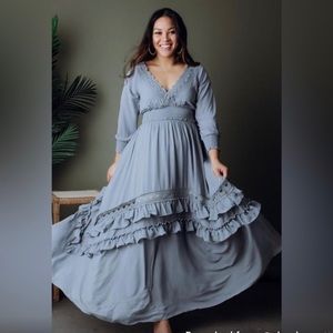 Baltic Born Dusty Blue Maternity Dress